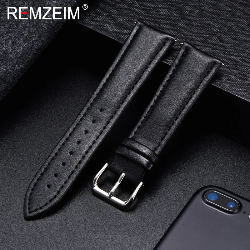 OnePlus Watch Soft Calfskin Band, Plain or White Stitching
