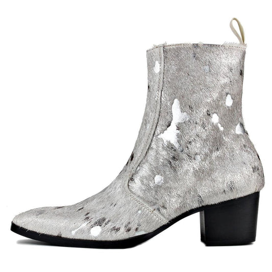Botas Chelsea de piel con estampado de leopardo para un estilo cómodo