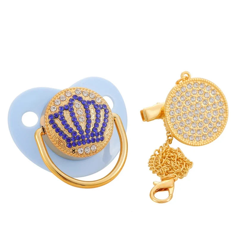 Baby Shower Gifts Baby Pacifier Rhinestone Pacifier Clips Princess