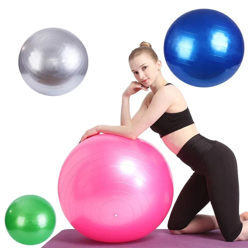 Pelota de yoga deportiva a prueba de explosiones de 55 cm con bomba, pelota suiza de equilibrio, estabilidad para gimnasio, fitness, pilates, ejercicio, masaje