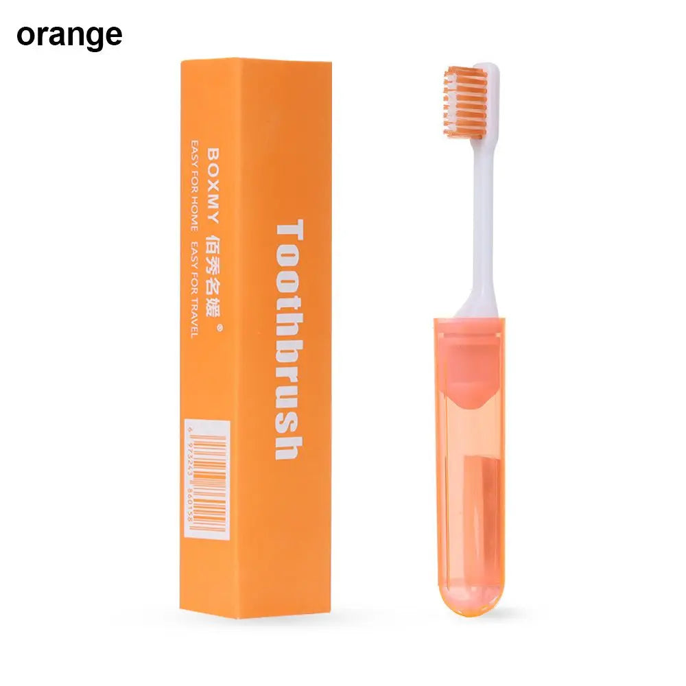 1Pc Soft Plastic Folding Toothbrush Outdoor Tooth Brush Useful Oral Cleaning Portable Business Trip Travel Camping Accessories