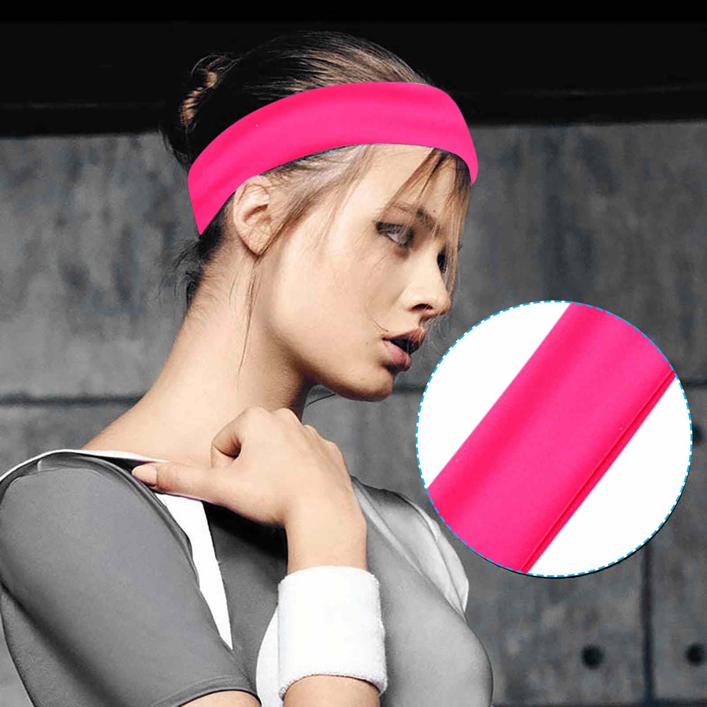 FlexFit Vibe Headband – Unisex Elastic Sports Hair Band for Fitness & Style