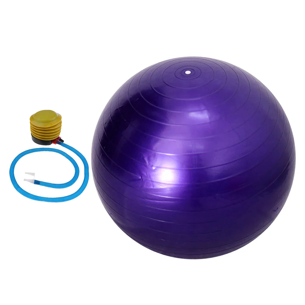 Pelota de yoga deportiva a prueba de explosiones de 55 cm con bomba, pelota suiza de equilibrio, estabilidad para gimnasio, fitness, pilates, ejercicio, masaje