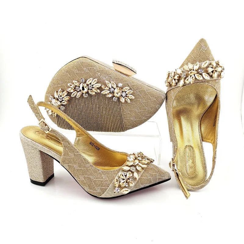 Zapatos italianos con bolsos a juego HYD1-66