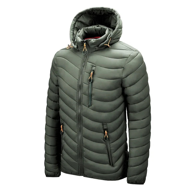 Warm Winter Jacket Men Windbreaker 2026 New Spring Hooded Soft Parkas Men's Fashion Casual High Quality Puffer Jacket Coat Male