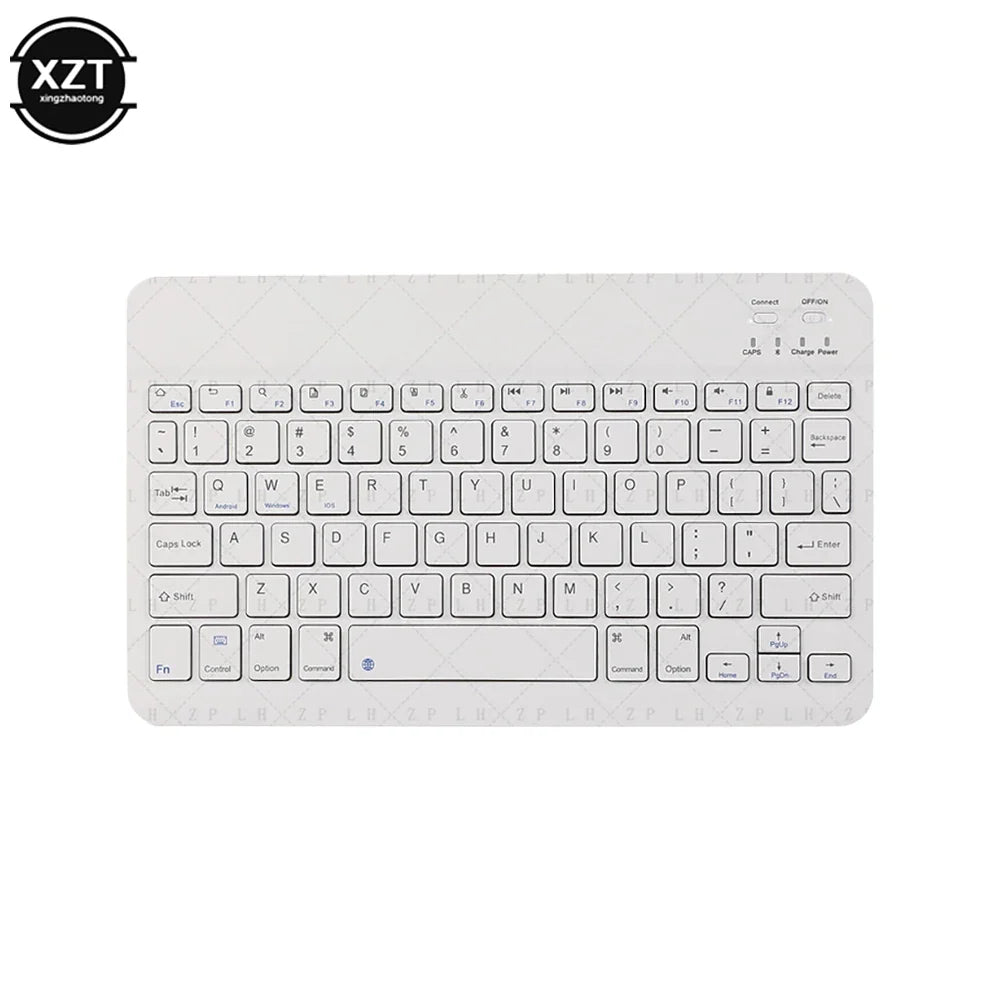 Mini Bluetooth-compatible Keyboard Wireless Keyboard For Computer Phone  English Russian Rechargable Keyboard For Ipad Tablet PC