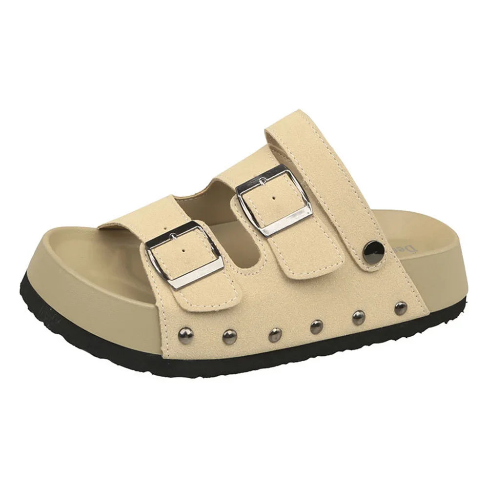 Sandalias de mujer de fondo grueso con aumento de altura a la moda