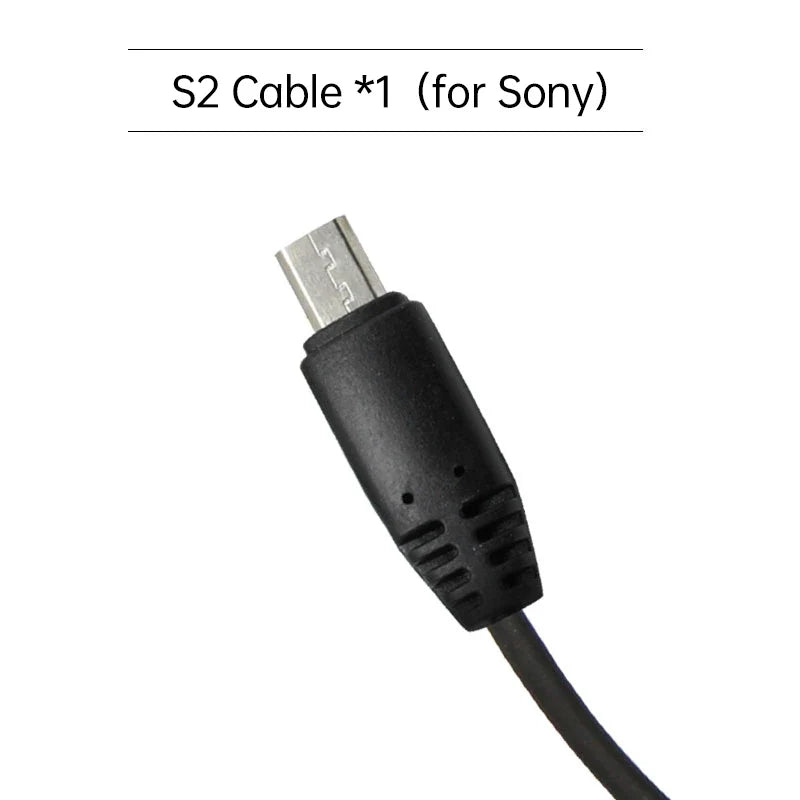 Pixel 30cm Shutter Release Remote Control Connecting DC0 DC2 N3 E3 S1 S2 Cable For Canon Nikon Sony Camera TW-283 T9