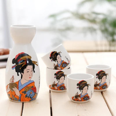 Juego de sake de cerámica