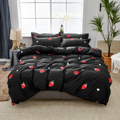 Sábanas con estampado de fresas