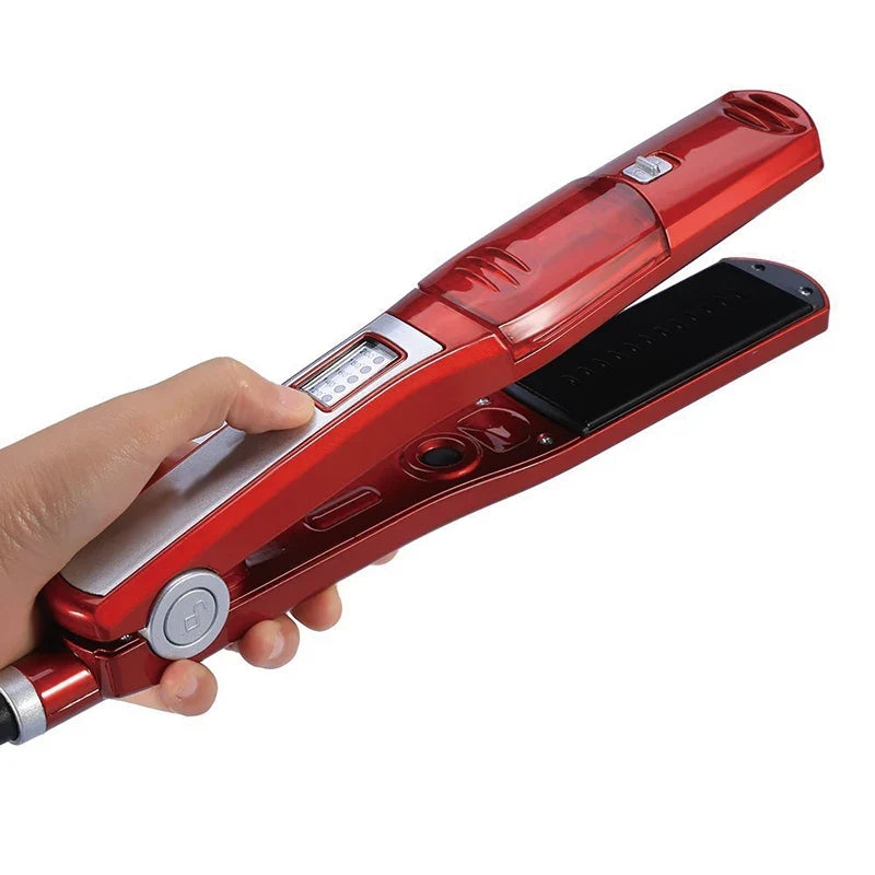 Steam Flat Iron Hair Straightener Professional Hair Curler Titanium Ceramic Hair Straighting Curling Iron Hair Care Styling Tool