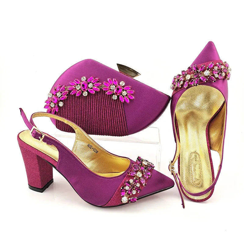 Zapatos italianos con bolsos a juego HYD1-66