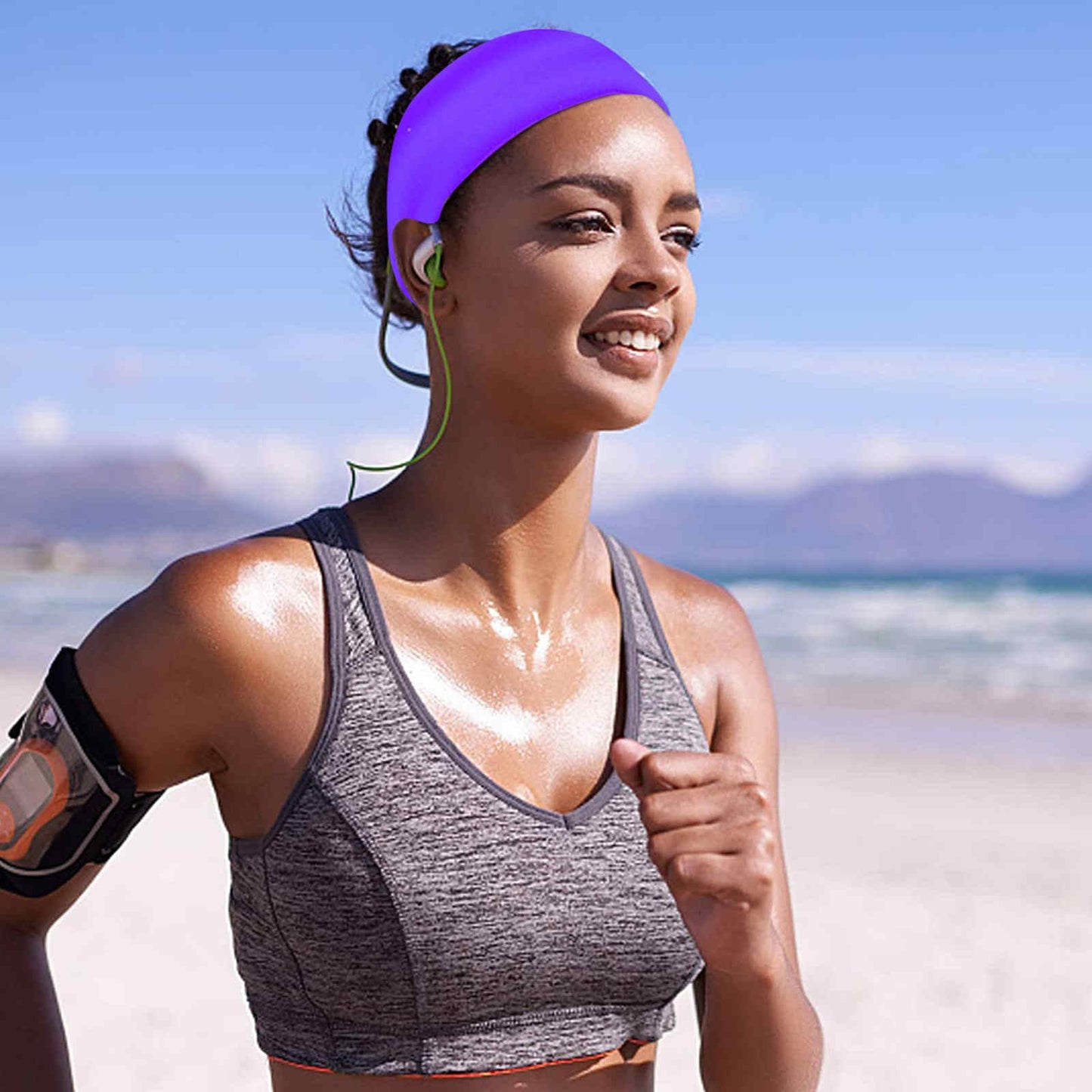 FlexFit Vibe Headband – Unisex Elastic Sports Hair Band for Fitness & Style