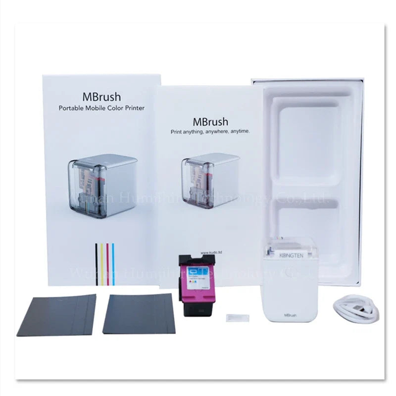Edible Ink Printer Mobile Color Mini Handheld Printer Mbrush Portable Printers PrinCube Handheld Inkjet