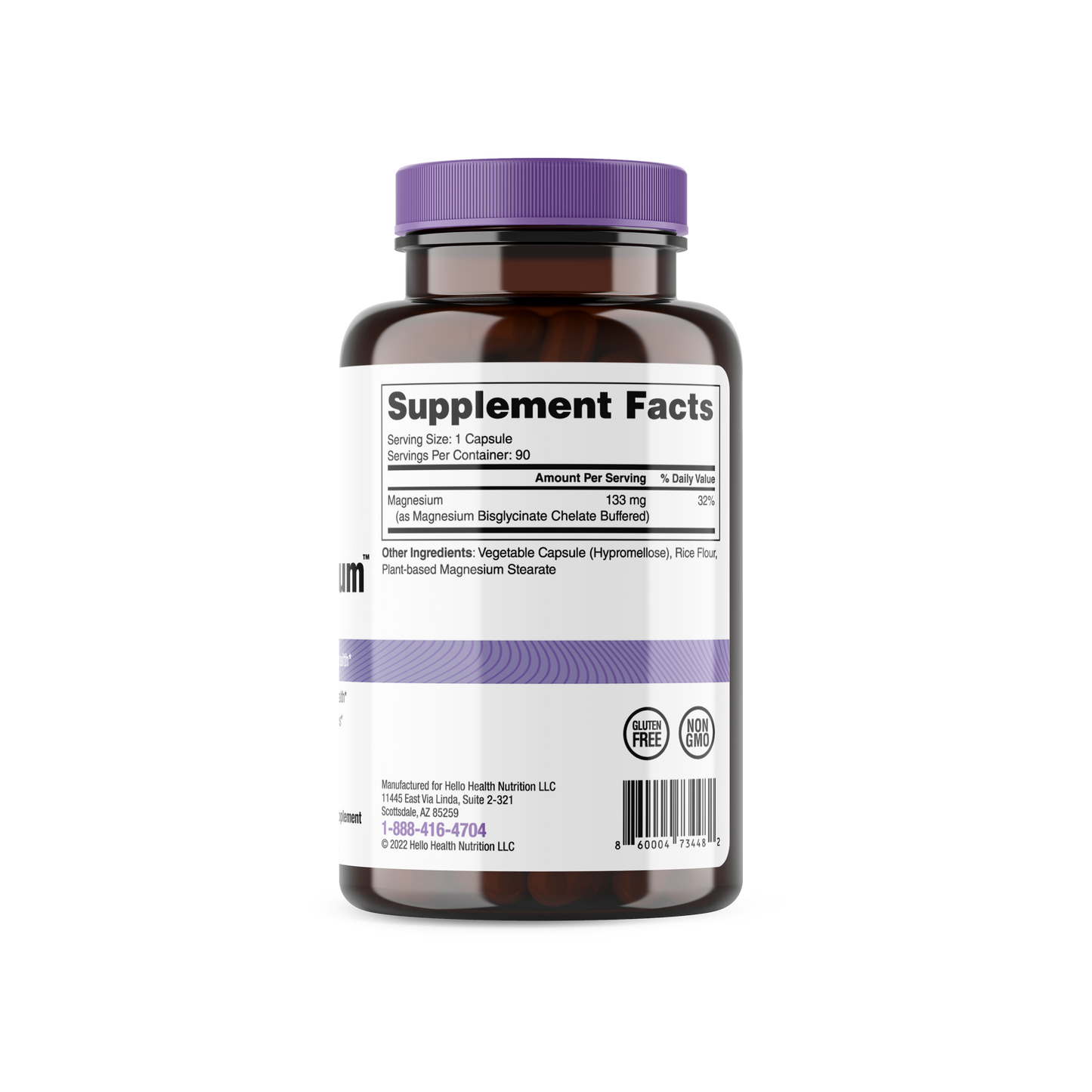 Happy Calm Magnesium Glycinate capsules