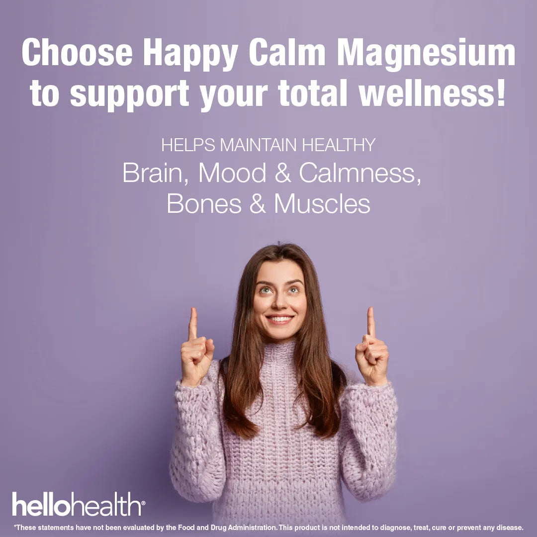 Happy Calm Magnesium Glycinate capsules