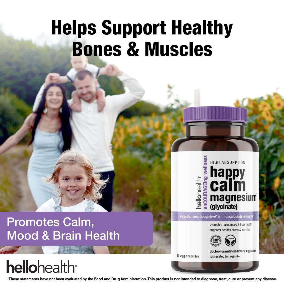 Happy Calm Magnesium Glycinate capsules
