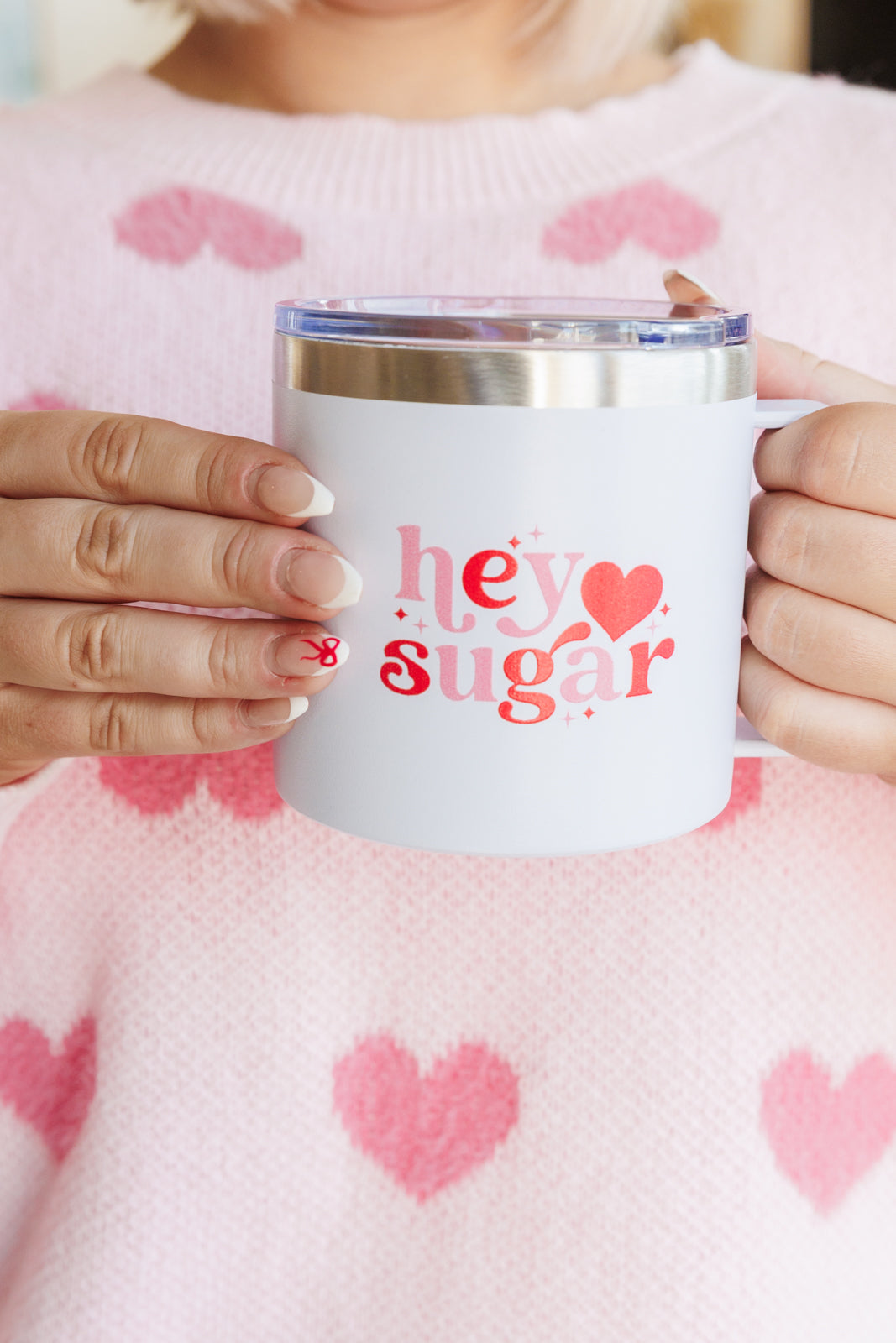 Taza de viaje de doble pared Hey Sugar de 14 oz **VENTA FINAL**