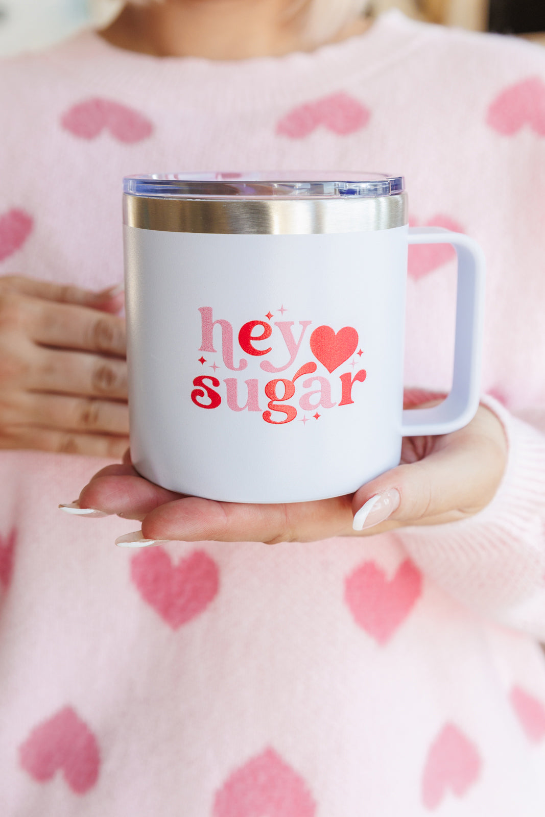 Taza de viaje de doble pared Hey Sugar de 14 oz **VENTA FINAL**