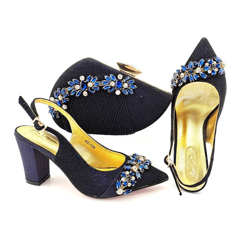 Zapatos italianos con bolsos a juego HYD1-66