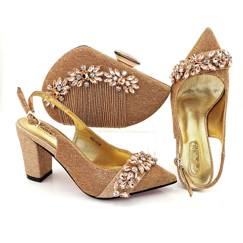 Zapatos italianos con bolsos a juego HYD1-66