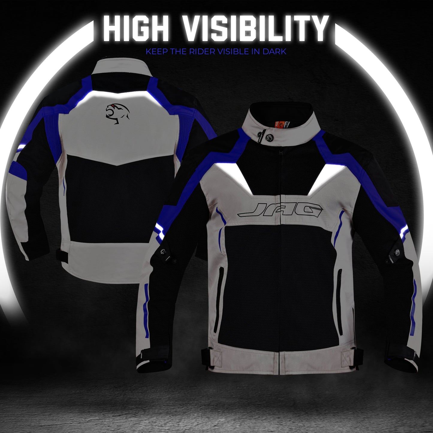 Chaqueta de moto Horizon | Chaqueta protectora con certificación CE