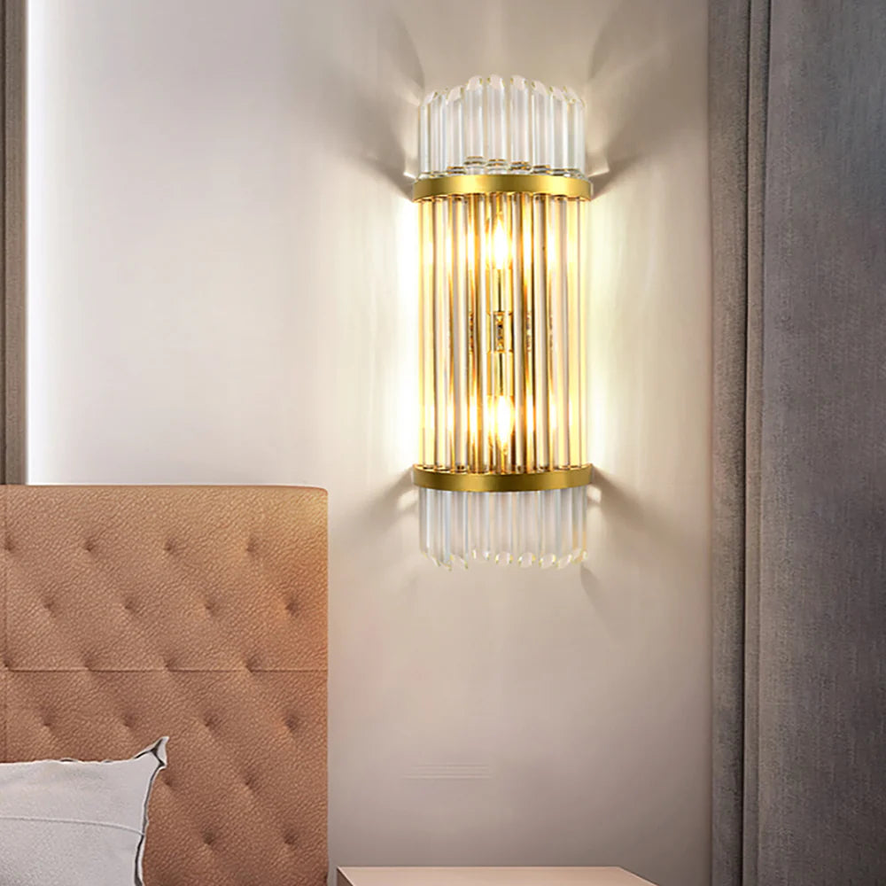Lámpara de pared de cristal Holloway
