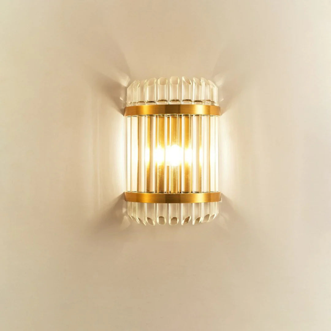 Lámpara de pared de cristal Holloway
