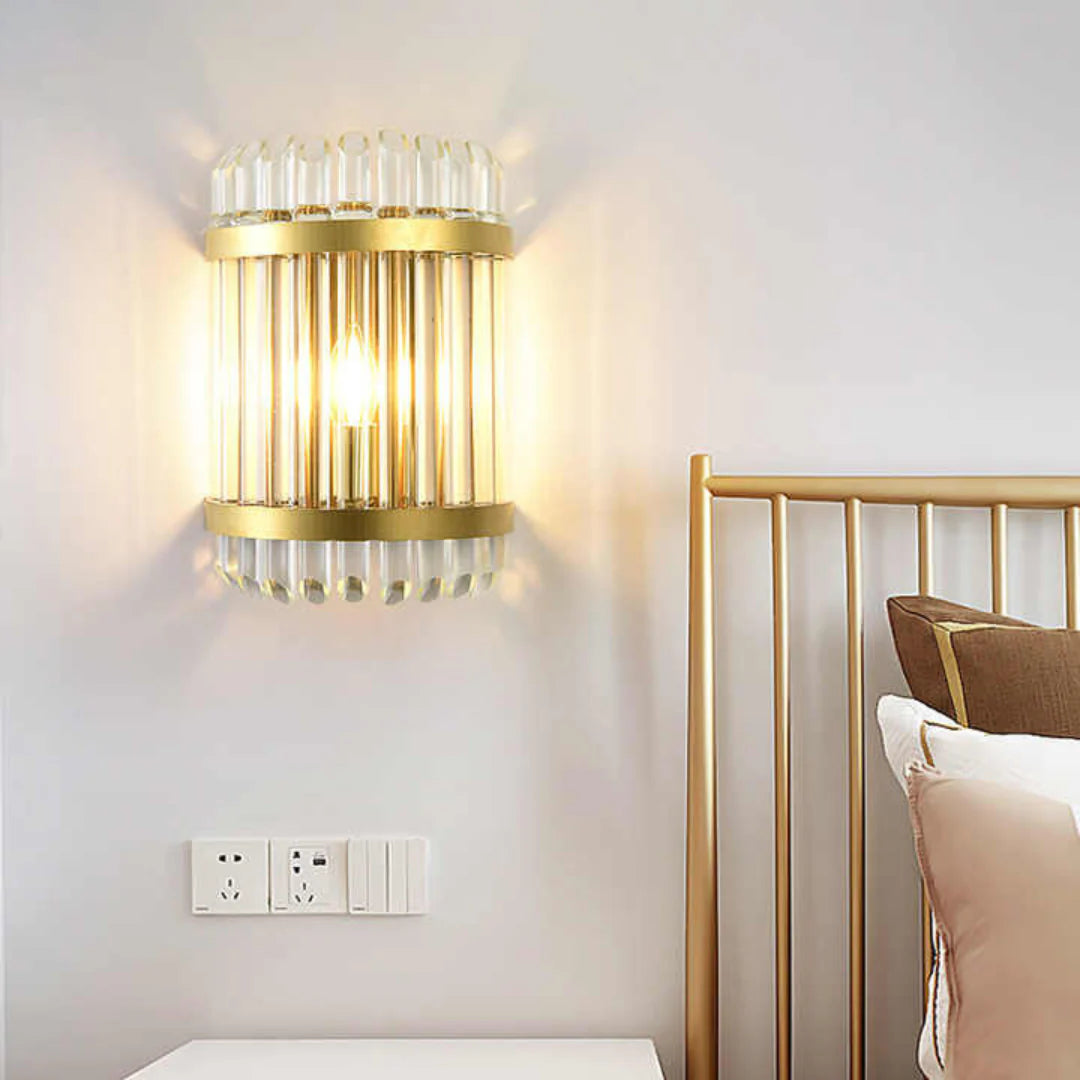 Lámpara de pared de cristal Holloway