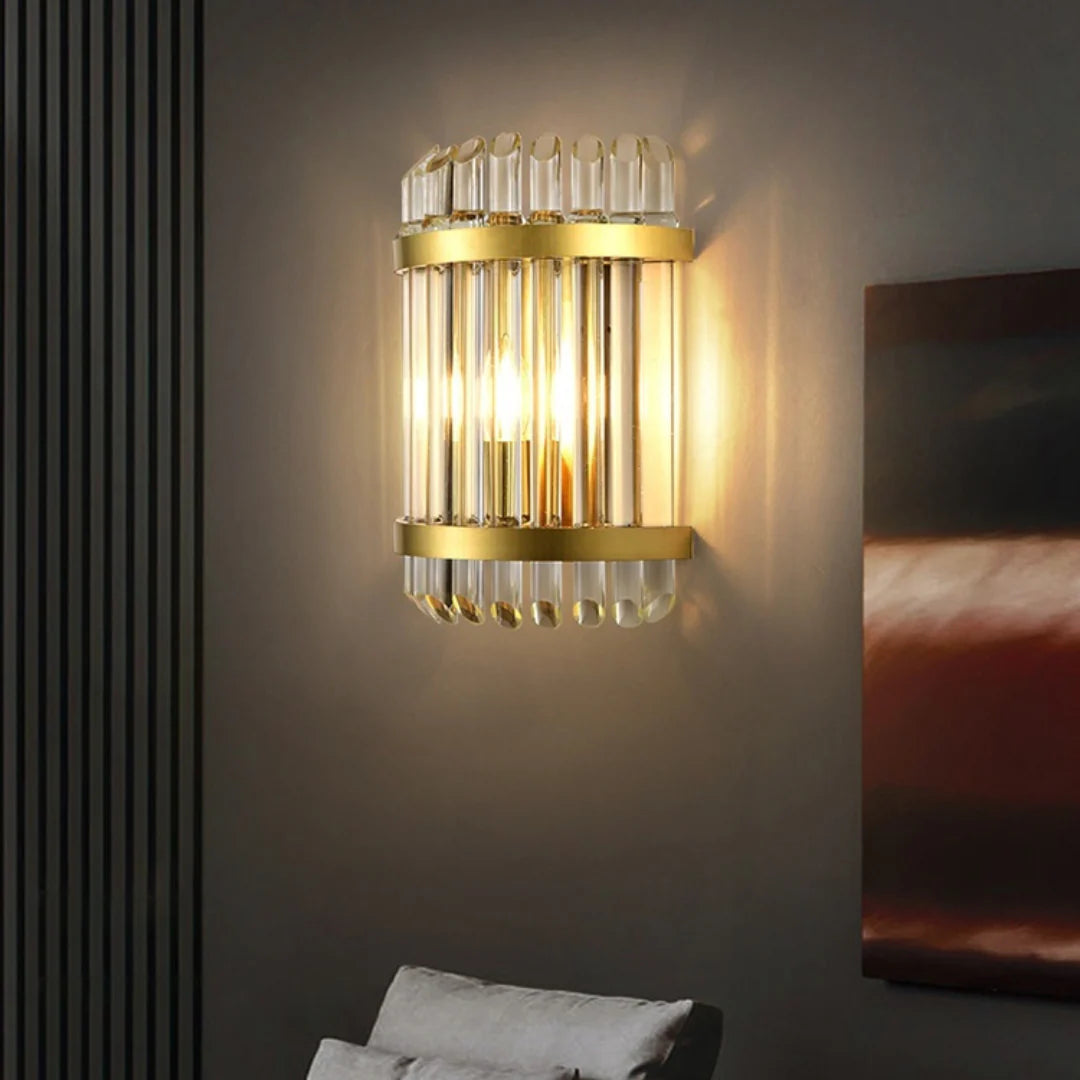 Lámpara de pared de cristal Holloway