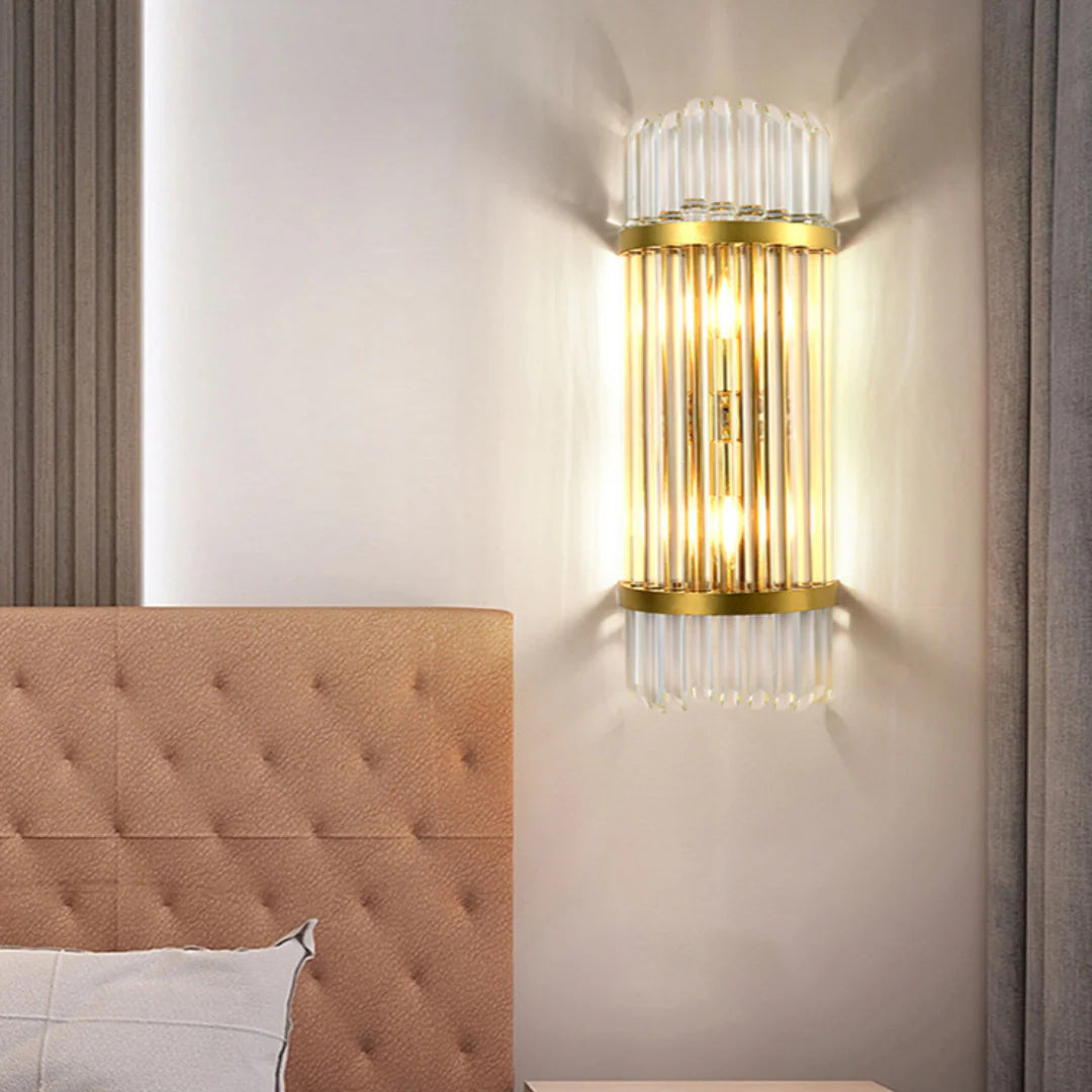 Lámpara de pared de cristal Holloway