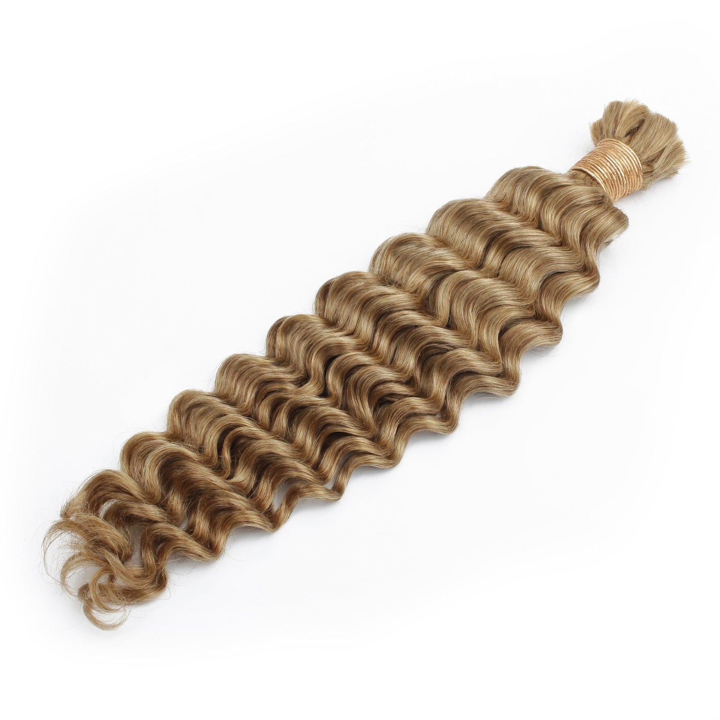 Honey Blonde Deep Wave 27 Bulk 100% Human Braiding Hair