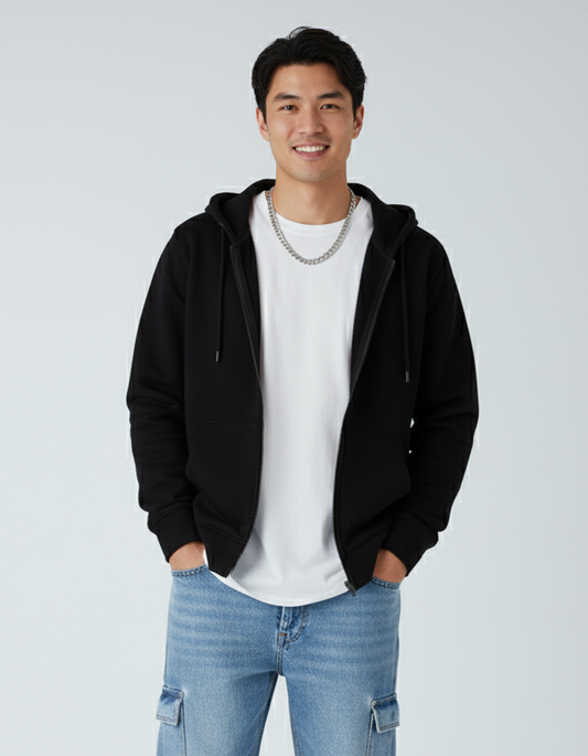 Sudadera con Capucha de Cremallera Gruesa P2017