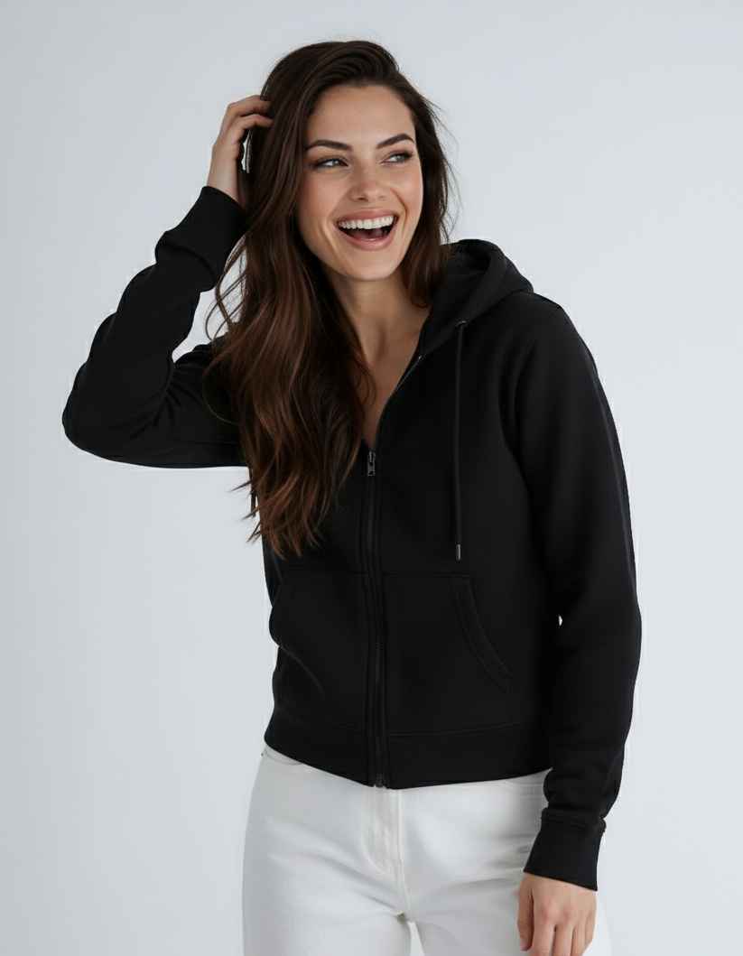 Sudadera con Capucha de Cremallera Gruesa P2017
