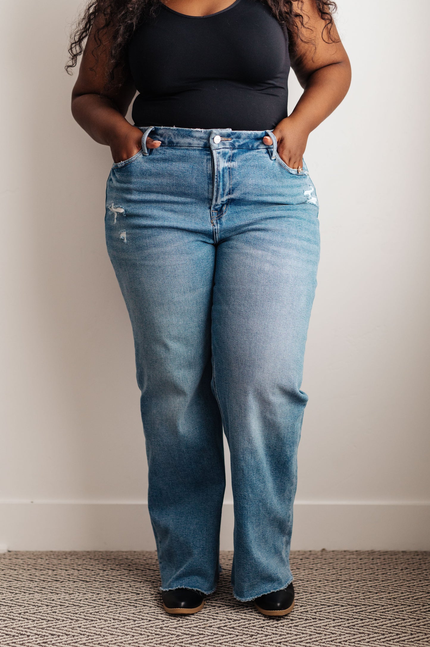 Hope Jeans de pernera ancha tiro alto