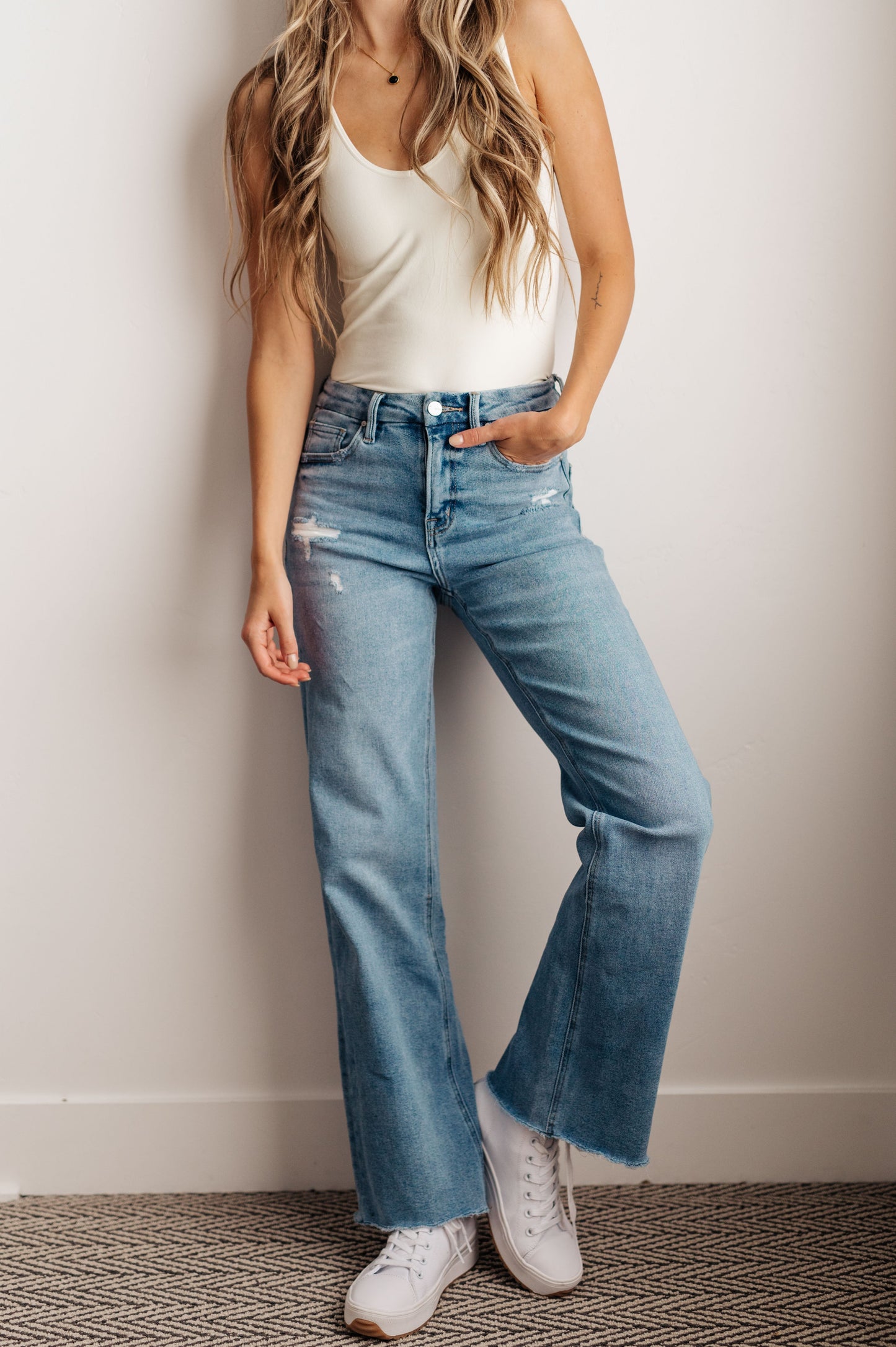 Hope Jeans de pernera ancha tiro alto