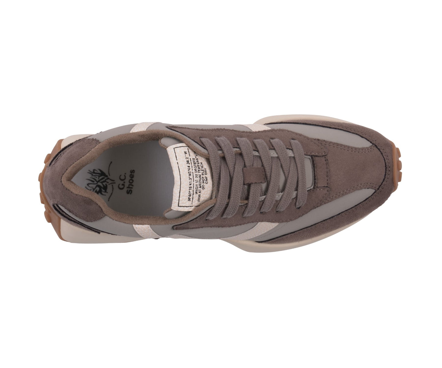 Zapatillas con cordones Howell color topo para mujer