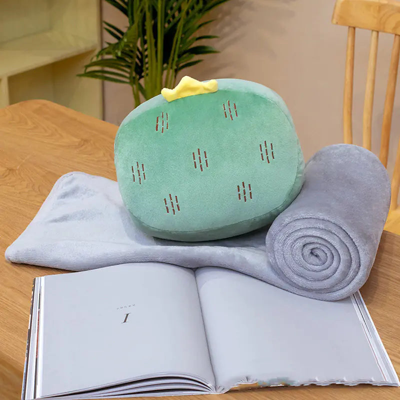 Winter Comfort: Pillow and Stuffed Toy Blanket Set