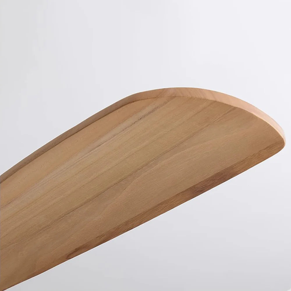 Lámpara de ventilador de techo de aspas de madera Hugger