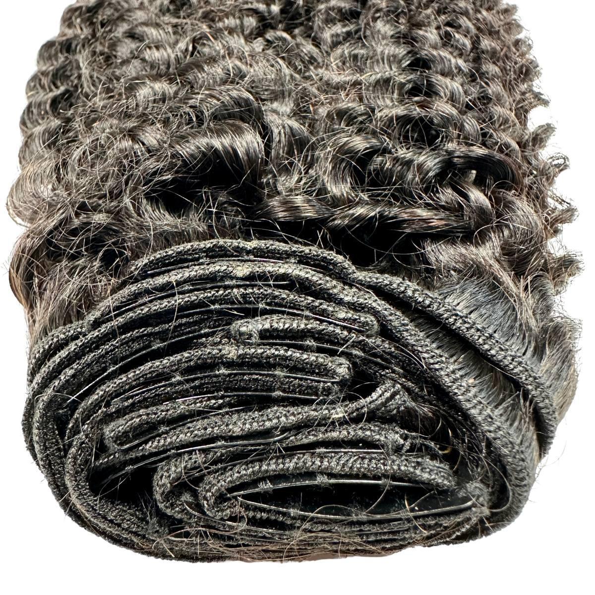 Extensiones de cabello 100% humano rizado Kinky con clip