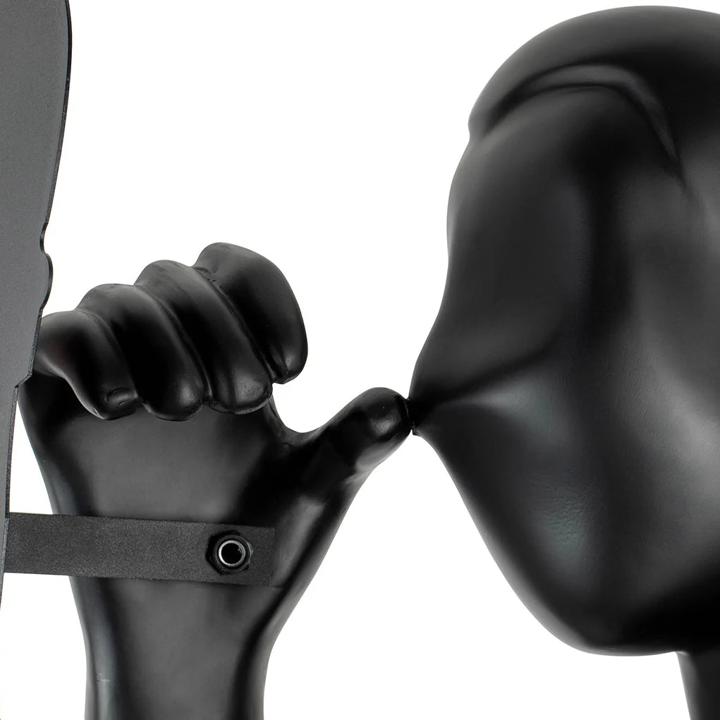 Lámpara de pie Escultura de espejo humano