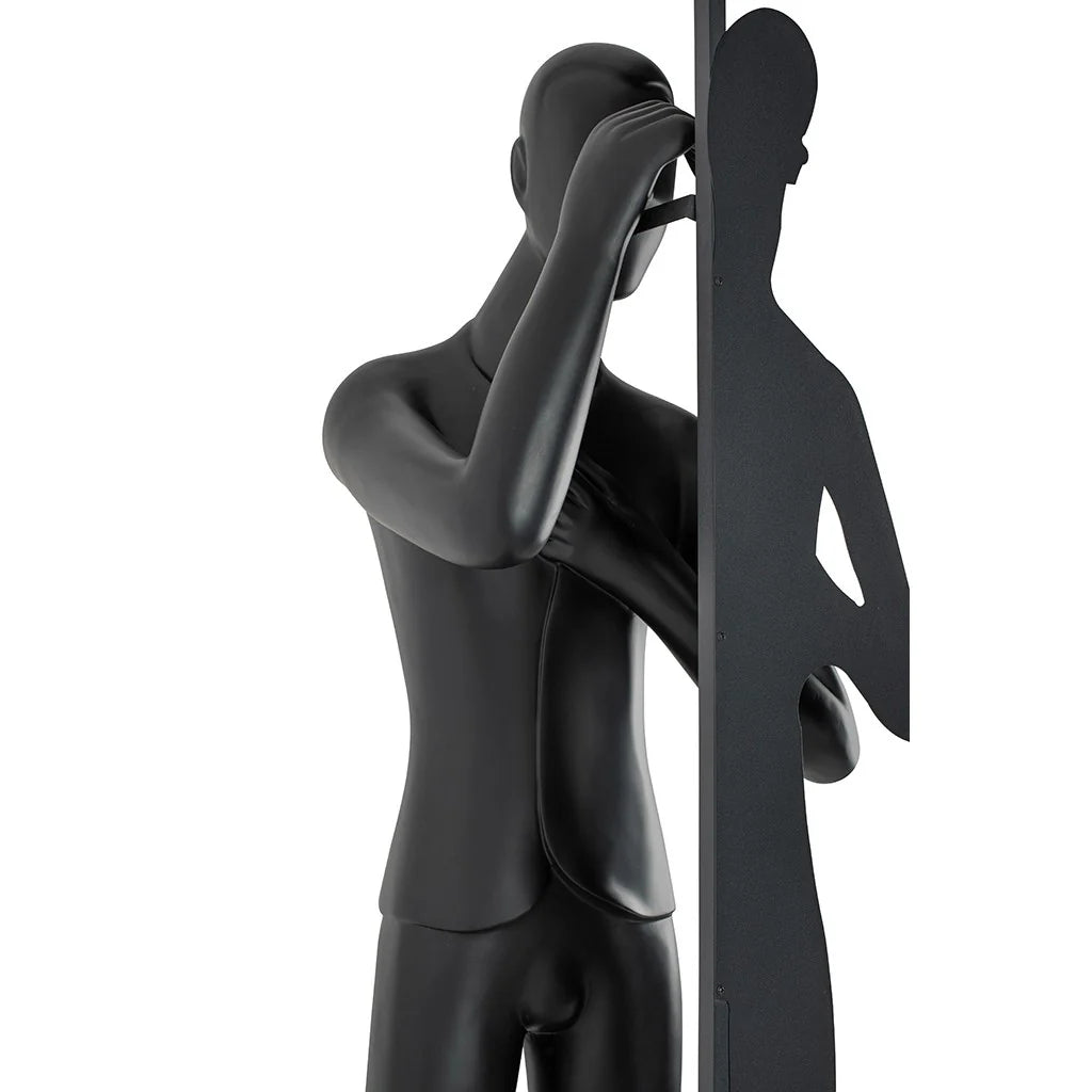 Lámpara de pie Escultura de espejo humano