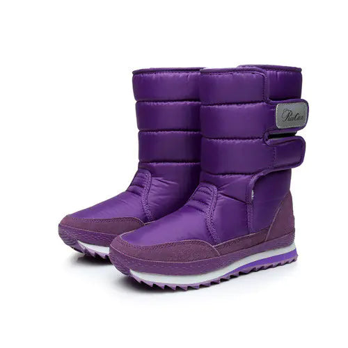 Winter Non-Slip Waterproof Cotton Flat Boots