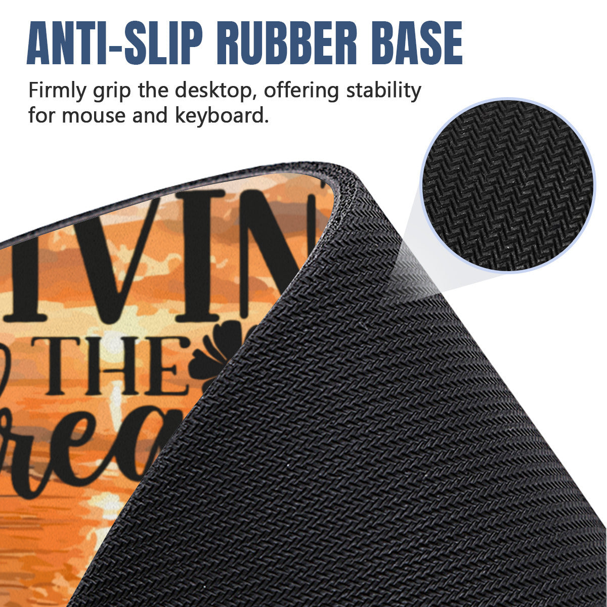 Livin' the Dream Beach Sunset Large Mousepad Desk Mat -available in 2 sizes