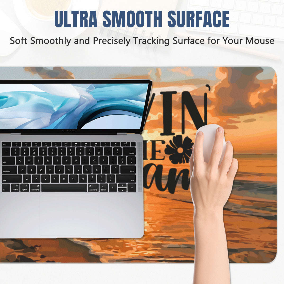 Livin' the Dream Beach Sunset Large Mousepad Desk Mat -available in 2 sizes
