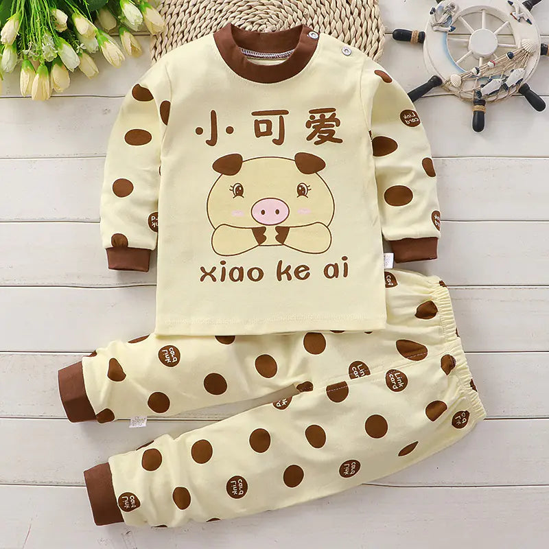 Boys' Cotton Autumn Winter Underwear Set (Wholesale)