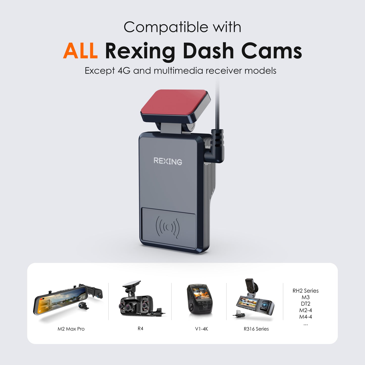 Kit de cableado inteligente Rexing con detección de movimiento de 360°