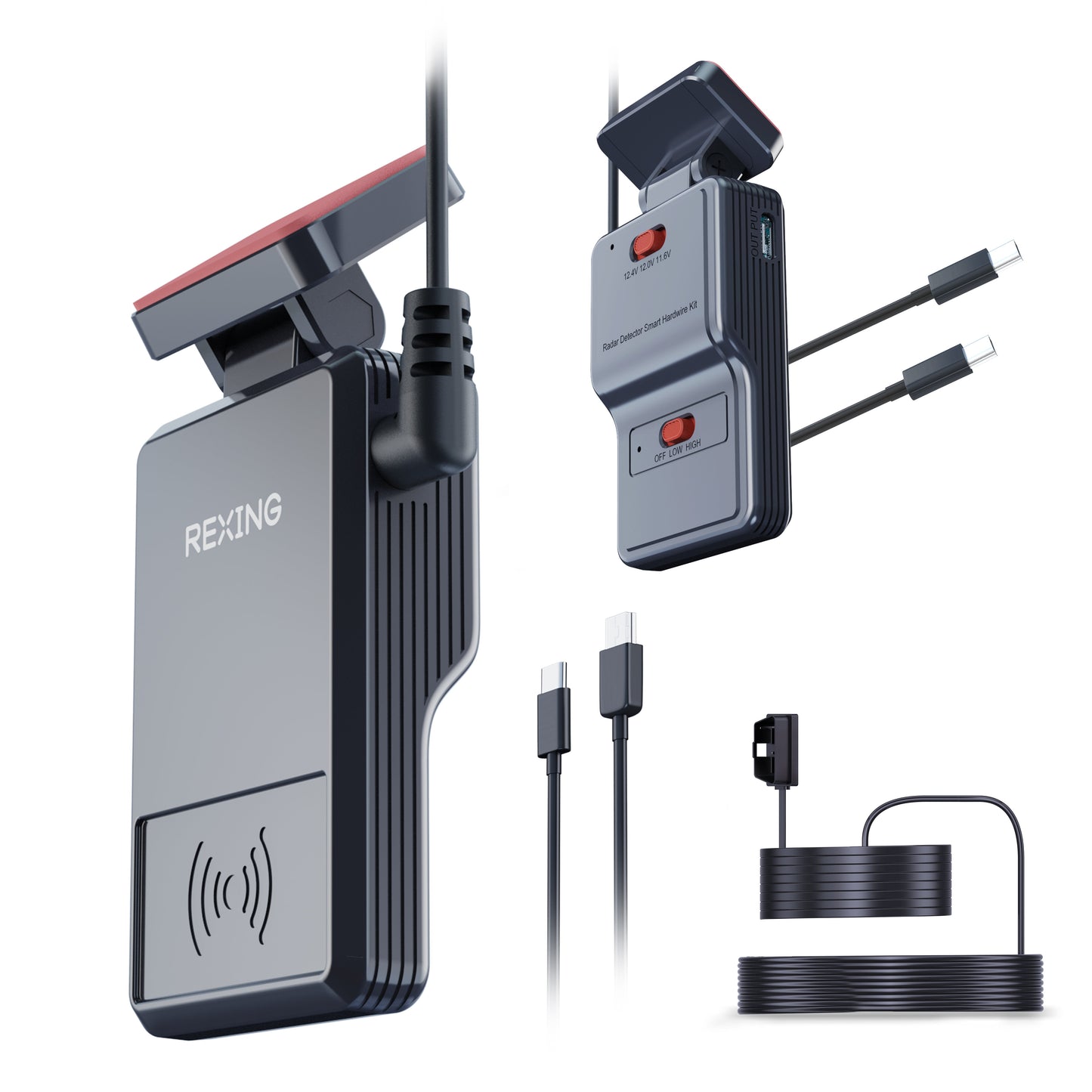Kit de cableado inteligente Rexing con detección de movimiento de 360°