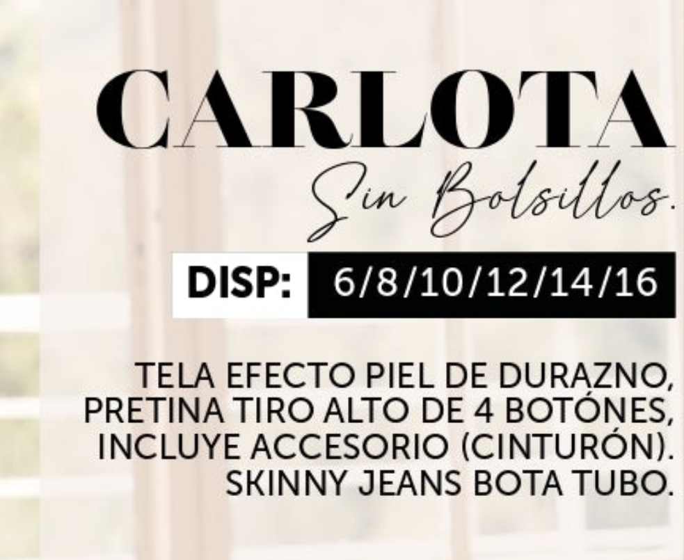 Carlota 100% Authentic Colombian Push Up Jeans