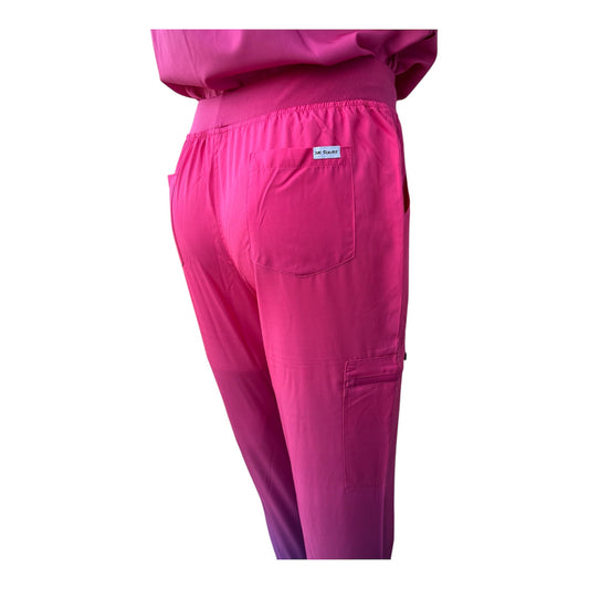 Pantalones de uniforme médico DK Gradient Jogger (morado/rosa)